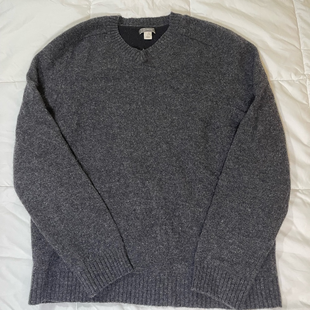 Express | Men’s 100% Lambs Wool V Neck Sweater